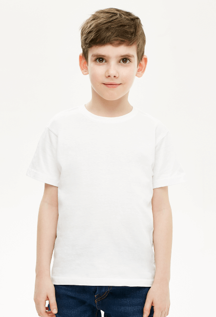 Koszulka dziecięca chłopięca biała
