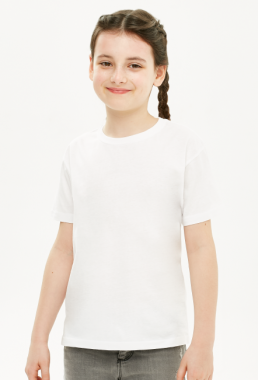 Koszulka dziewczęca biała