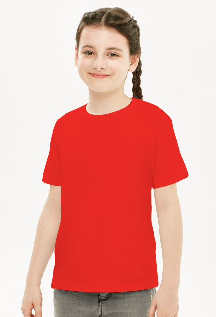 Koszulka dziewczęca czerwona