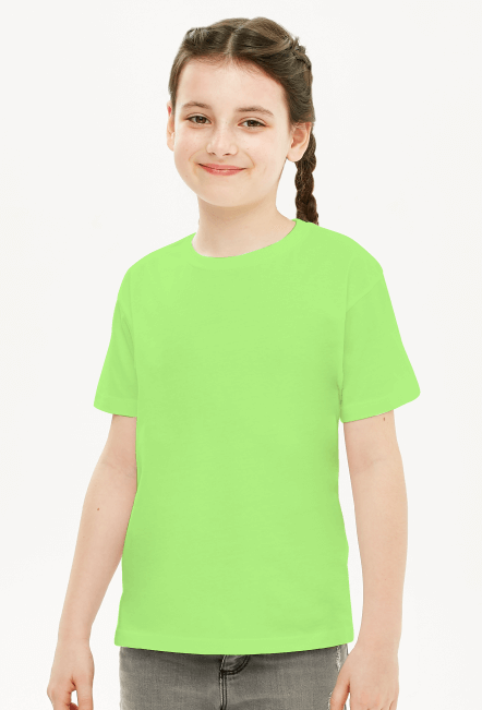 Koszulka dziewczęca zielona