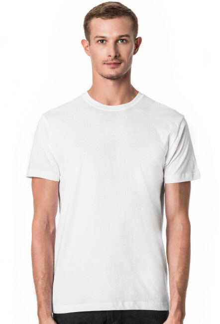 Koszulka męska biała slim