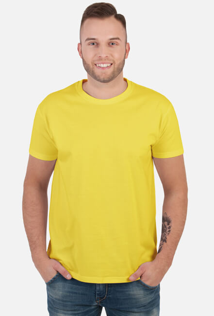 Koszulka męska żółta
