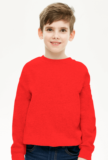Bluza chłopięca prosta czerwona