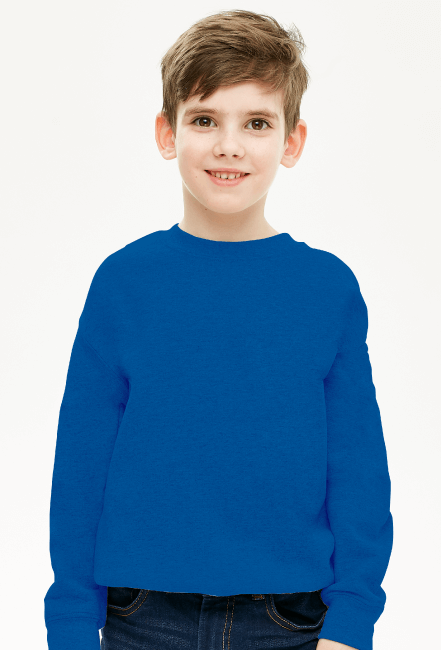 Bluza chłopięca prosta niebieska