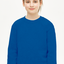 Bluza dziewczęca prosta niebieska